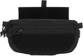Dual Purpose Airsoft Drop Pouch Tactical Plate Hanger Fanny Bag Abdominal Dangler Hunting Vest(BK)