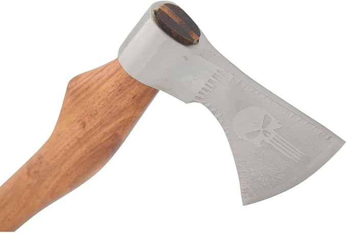 Medieval Warrior Custom Handforged Handmade Tomahawk Viking Tomahawk Axe-Camping Axe-Hunting Axe. (Skull)