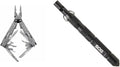 SOG PowerAccess Deluxe Multi-Tool - 21 Stainless Steel Specialty Tools Compound Leverage Pliers Nylon Sheath &amp Flint Survival &amp Defense Tool Safety Whistle