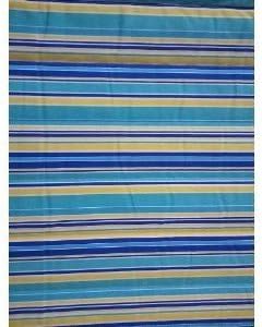 14 Ft. Water Treated Wooden Arc Hammock Stand + Premium Quilted Double Padded Hammock Bed. 2 Person Bed.450 LB Capacity(Coffee Stain/Teal &amp Yellow Stripe)