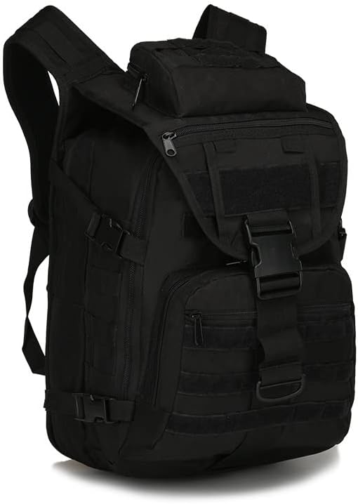 RISESHINE Outdoor Tactical Bag Backpack Sport Bag Pack Dual Large Capacity Tactical Bag for Every Day Carry(E45x31x8cm)