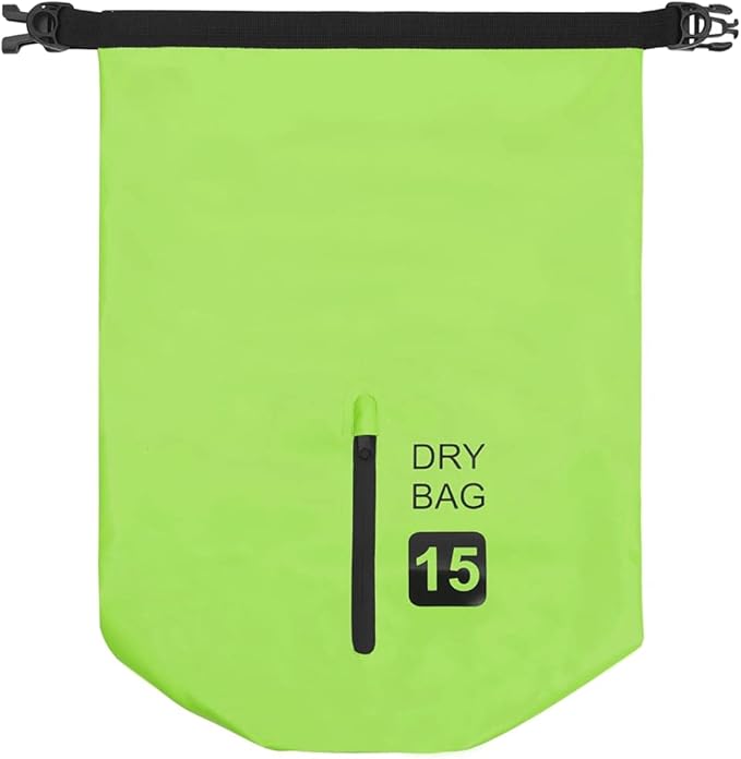 SKM Dry Bag with Zipper Green 4 gal PVC