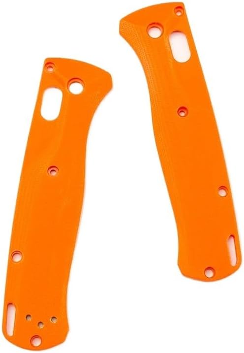 1 Pair G10 Scales Handle Patch Blank DIY Replacement in Orange Color Fits for Bugout 535