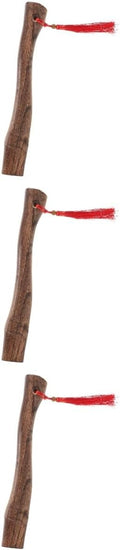 OSALADI 3pcs Wooden Axe Handle Replacement Part for Logging Cutting and Camping Tools
