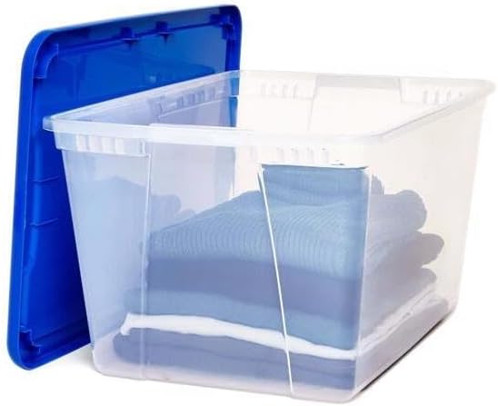 56Qt Clear Storage Tote