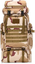 Tactical Backpack Military Molle Hiking 80L Camouflage hiking bag tactical plateau camouflage