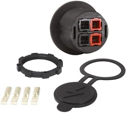Powerwerx Panel Mount Housing for Two Anderson Powerpole Connectors with a Weather Resistant Cover