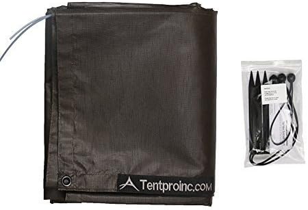 Tentproinc RV Awning Sunshade Screen 6' X 11' 3''(fit for 12' Awning)- Mesh Sun Shade for Motorhome Camping Trailer Awning Sunscreen UV Sunblocker Shadescreen - 3 Year Warranty (Brown)