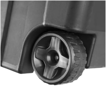 40 Gallon Wheeled Industrial Tote Plastic Set of 2 (Black)
