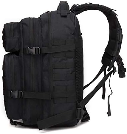 Outdoor Sports Pack Hiking Bag Tactical Rucksack Camo Knapsack Combat Camouflage Tactical 45L Molle Backpack - A-Tacs FG