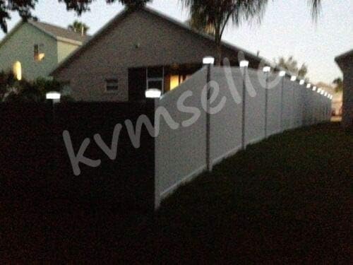 8 Pack Solar Powered Copper Outdoor Garden Deck Patio Fence Pathway Post Light (PL244A Copper - 2 SMD LED)