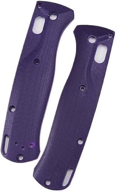1 Pair G10 Scales Blank DIY Replacement Fits for Bugout 535 Handle Patch in Purple Color
