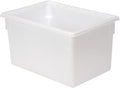 Rubbermaid FG350100WHT White Plastic Box 21.5 Gallon 18 x 26 x 15 - Lot of 6