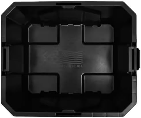 *Husky* 27 Gallon Pro Grip Storage Tote Heavy Duty Container with Red Lid and Black Base Stackable Utility Box