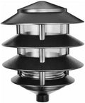 RAB Lighting LL22B Incandescent 4 Tier Lawn Light A-19 Type 100W Power 1650 Lumens 120VAC Black