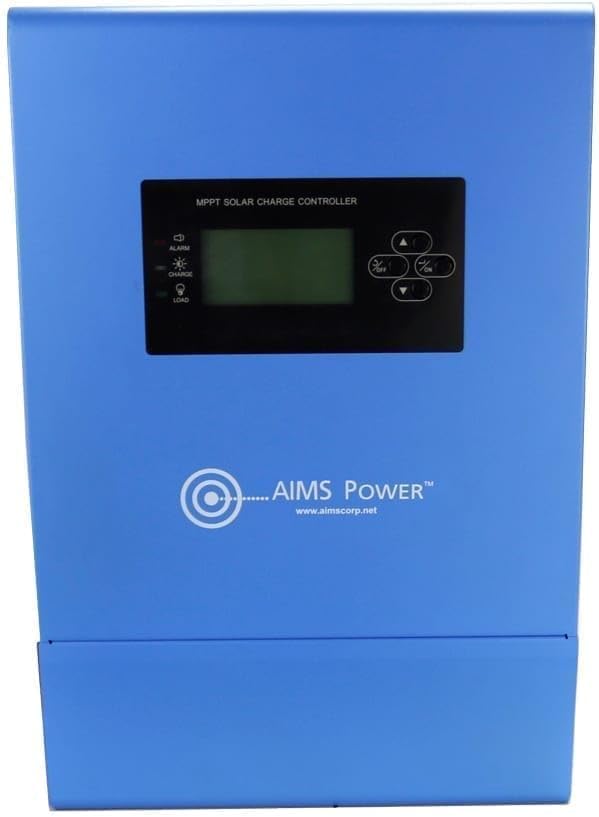 AIMS Power SCC80AMPPT 80 Amp MPPT Solar Charge Controller Charges 12 24 36 and 48 Volt Solar Systems 4 Stage Charging Battery Type Selector Stackable Over Temp Protection