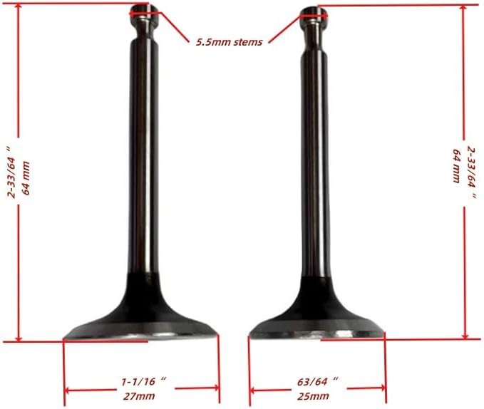 Intake Exhaust Valve and Spring and Retainer Kit for Predator 3500-Watt Super Quiet Inverter Generator