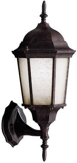 Kichler Madison 19.75 1 Light Outdoor Wall Light with Clear Beveled Glass in Tannery Bronze