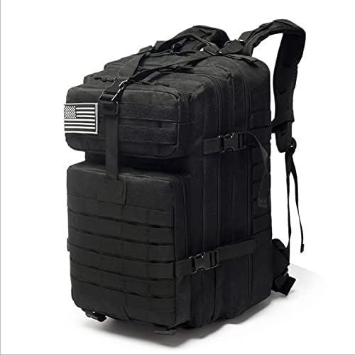 45L Tactical Backpack Military Tactical Bag Pack Army Molle Survival Bags Backpacks (black)