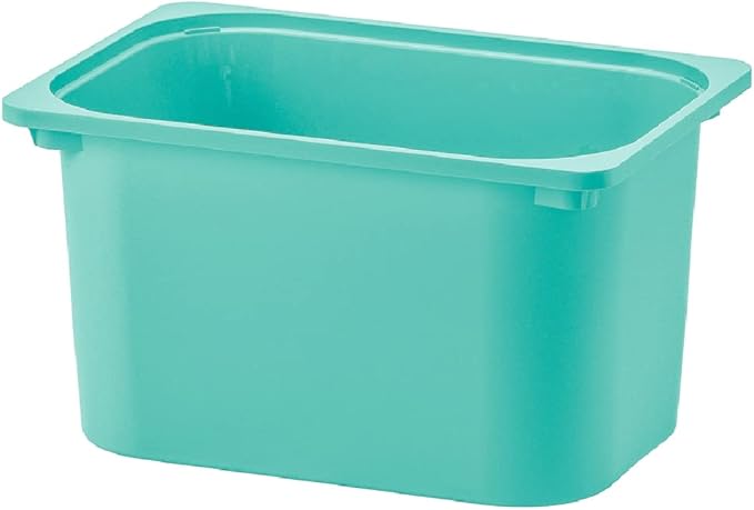 TROFAST Storage Box Turquoise 16 ½x11 ¾x9  Stackable Open Containers/Bins for TROFAST Frames Pack of 2