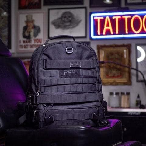 Sullen Blaq Paq Tactical Tattoo Art Lifestyle Bag Backpack Military Style - Black