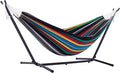 450lbs Capacity Double Hammock Adjustable Hammock Bed with 9ft Heavy Duty Steel Stand includes Portable Carrying Case Easy Set up