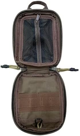 Roaring Fire Smolder Waxed Canvas Organizer - Tactical Molle Admin Pouch EDC Tool Organizer with YKK Zippers Molle Organizer Pouch for Everyday Carry Tool for Outdoor Tactical Survival
