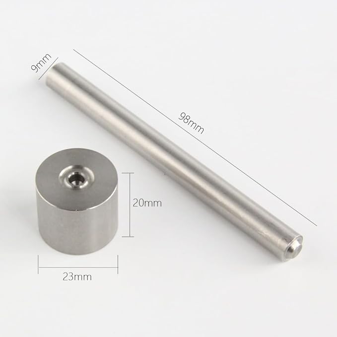 50PCS 7MM CNC Stainless Eyelet Rivets with 1 Set Punch Installation Tool Fit for Kydex Sheath Knife Case DIY Accessory