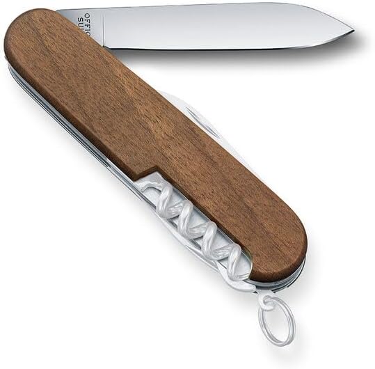 Victorinox Huntsman Swiss Army Pocket Knife Medium Multi Tool 13 Functions Blade Bottle Opener Wood