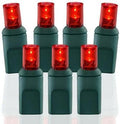 Pro Christmas LED Christmas Lights – 70 Count Wide Angle Conical String Lights – Professional Grade Indoor/Outdoor Commercial Holiday Light Set for Trees Bushes &amp Décor – Red