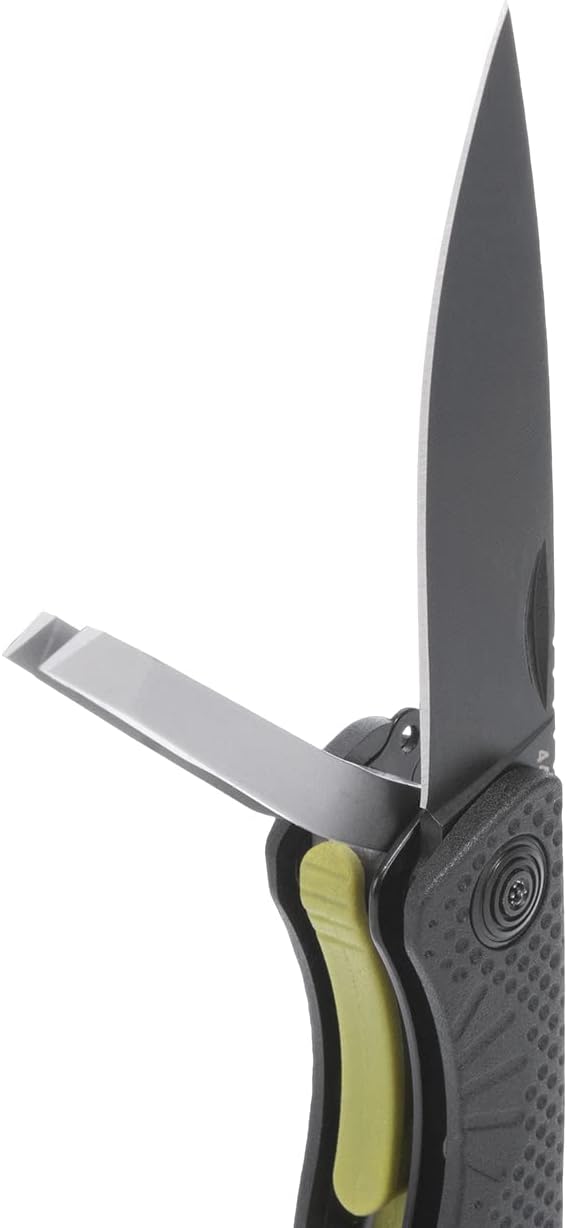 SOG Aegis MT Lightweight Compact Multi-Tool for Outdoor Use with Stainless Steel Clip-Point Blade and Pliers Black/Moss