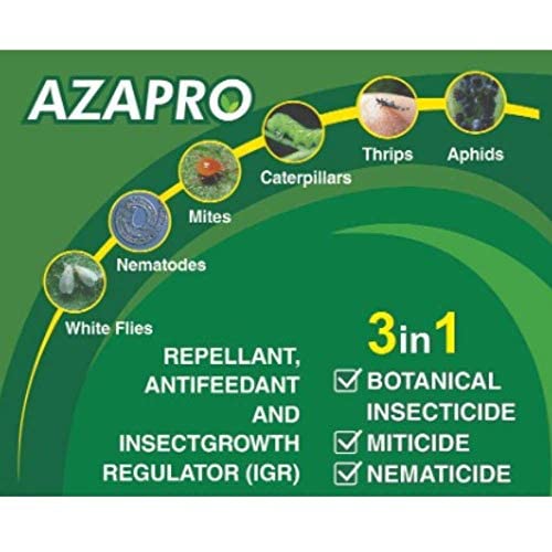 Azapro - Botanical Insecticide - Pest Management and Growth Control Concentrate for Organic Gardening (32 OZ)