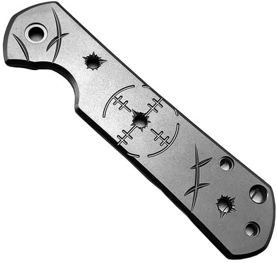 1 Piece Custom Titanium Alloy Scales Fits for SRM 812 CNC Handle Patch DIY Accessory