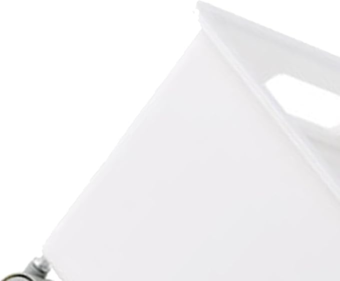 Premium PP Sturdy Portable Large Capacity Storage Basket Roller Box for Books Clothes Shoes Organizer Boxes (White)