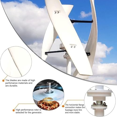 20000W Vertical Axis Wind Turbine Kit for Home - Grid-Tied Renewable Energy Generator with Inverter &amp Controller Efficient 48V Power Solution for Sustainable Living