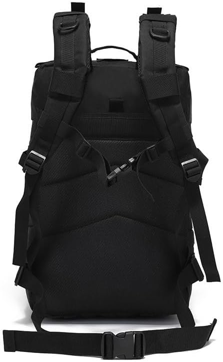 Outdoor Sports Pack Hiking Bag Tactical Rucksack Camo Knapsack Combat Camouflage Tactical Molle Backpack - Black