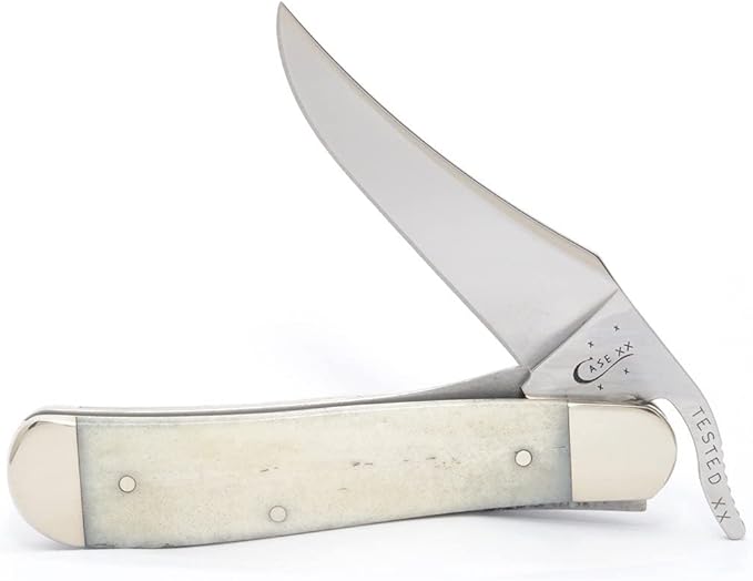 Case XX WR Pocket Knife Natural Smooth Bone Russlock W/O Shield Item #22433 - (61953L SS) - Length Closed: 4 1/8 Inches …