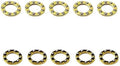 10 Pieces Pack CNC Brass Flippers with Outer Diameter 8.5MM Fit for Outdoor Pocket Knives