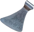 Viking Axe Blade Forged Camping Axe High Carbon Steel EN 45 Sharp Blade Viking Bearded Nordic Handmade Camping Axe Hatchet-Norse Axe Tomahawk Vikings Bearded A12 Axe AZHAN STEEL CRAFT