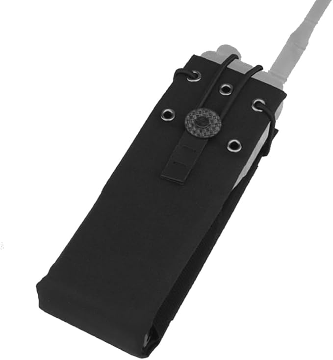 MOLLE Tactical Radio Pouch High-Density Nylon Multipurpose Tool Bag Outdoor Waist Pack For Walkie-Talkie (7x20cm 0.076kg)
