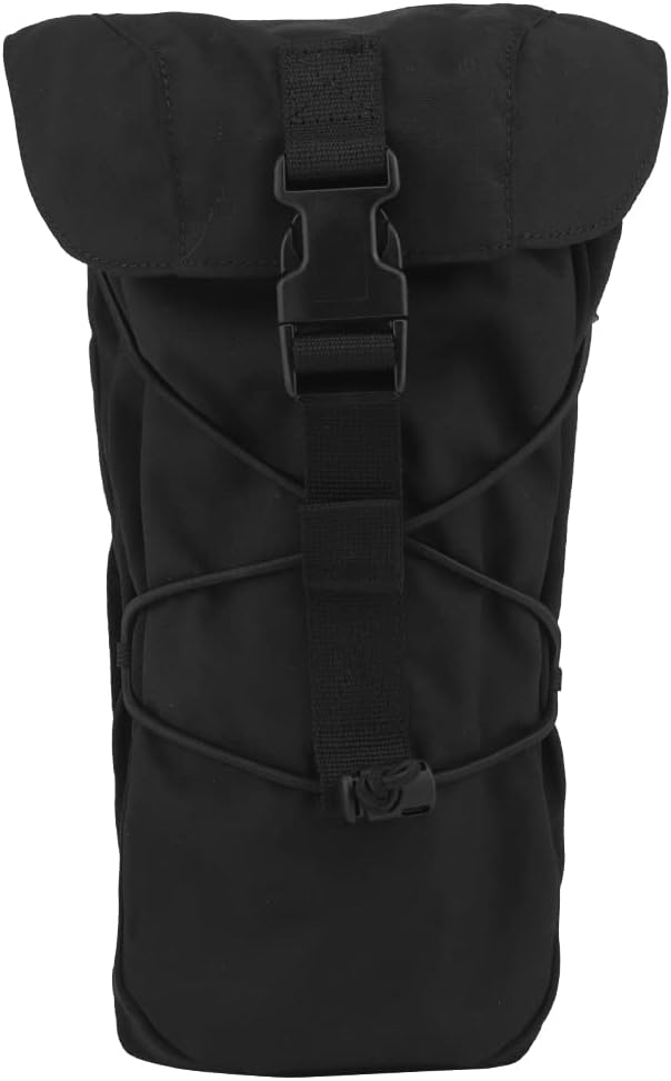 Multifunctional large capacity Dump Pouch Drawstring Magazine Tactical Utility Pouch Recycling Pouch Waist Bag (Black)