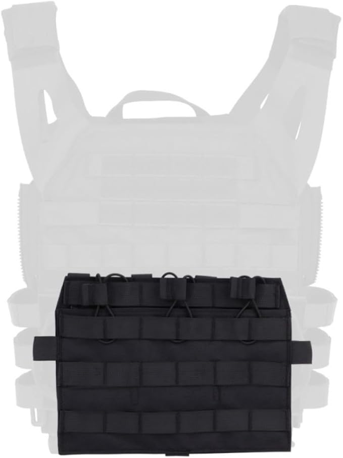 ACEXIER Military Tactical Chest Bag Backpack Adjustable Men Multi-Functional Molle Tool Pouch Shoulder Bag (Black)