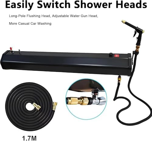 Portable Pressurized 20L Camping Shower - 18L/30L Options Handheld Showerhead Ideal for Outdoor Activities Road Trip Water Tank Easy to Use Durable Design