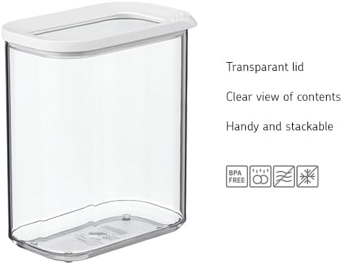 Rosti Modula Storage Box with Clear Lid 1500-Millilitre Capacity