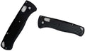 1 Pair Aluminum Alloy Scales in Black Fits for Bugout 535 Non-slip Custom Blank Handle Patch Replacement