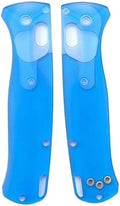 1 Pair Custom Scales Fits for Bugout 535 CNC Acrylic Handle Patch Replacement in Blue