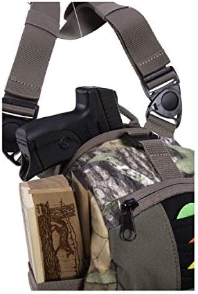 Allen Company Shocker Cut-N-Run Turkey Hunting Pack - 3in1: Thigh Pack Sling Pack Chest Pack - 9 Features 10 Inch/315 Cubic inches / 5.2 L Camo 19170 One Size