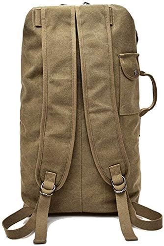 Multifunctional Military Tactical Style Canvas Backpack Outdoor Sports Gym Bag Men Hiking Camping Backpack