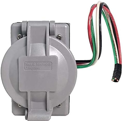 NEMA L14-30 Generator Extension Cord + Inlet Box - 30A 125/250V 8/4 SOOW - UL Listed - Iron Box Part # IBX-5805IN8G-10 (10 8/4 SOOW)