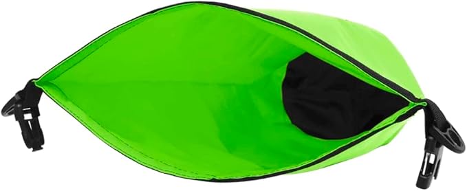 Waterproof Dry Bag 5.3 Gallon PVC Green with Adjustable Shoulder Straps for Boating Surfing Outdoor Trips Lightweight Durable Foldable Storage Sack Protects Valuables